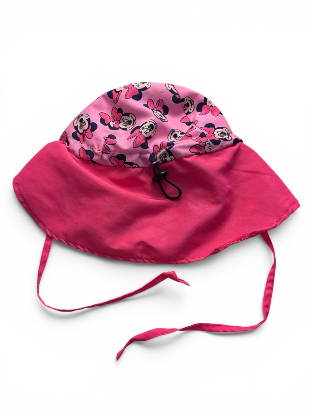Disney Pink Minnie Mouse Bucket Hat with Chin Ties